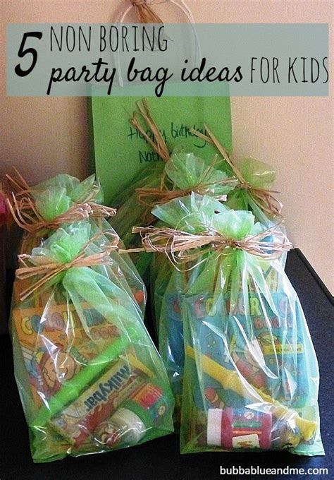 party bag ideas for 7 year old boy